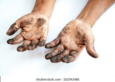 Man With Dirty Hands