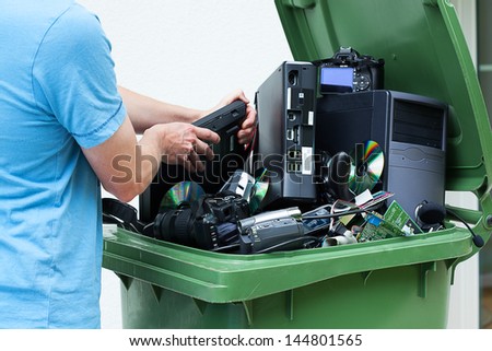 Similar – Image, Stock Photo Old Iron Dump In Back Yard Of Factory. Eco Concept Garbage Disaster From Ecological Pollution Of Environment. Waste Pollution Problem