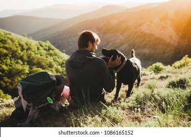 A man and a dog. The concept of the campaign. - Powered by Shutterstock