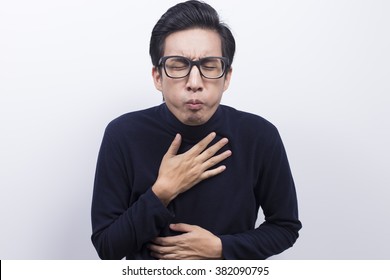 Man Doing Vomiting Gesture