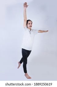 A Man Doing Yoga Pose