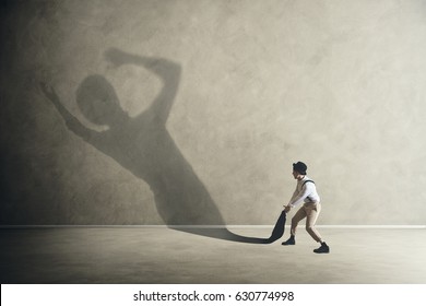 Man Drags His Lazy Shadow