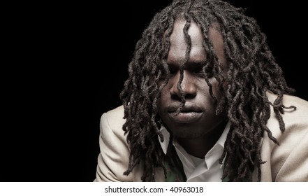 Man with dreadlocks