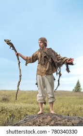 Man Dressed As A Druid