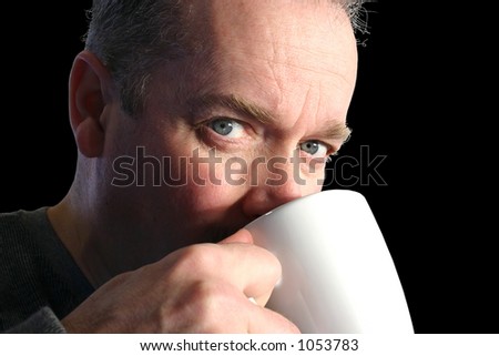 Man Drinking Coffee