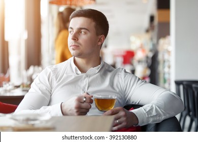 Man Drinking Tea