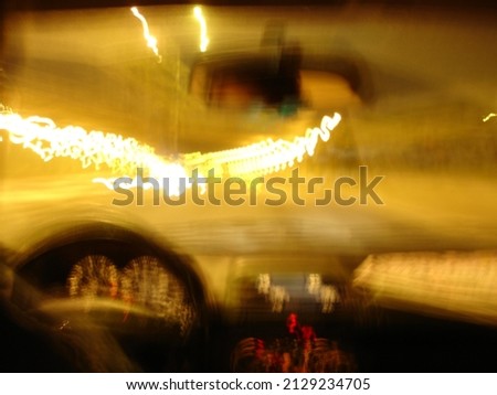 Man driving drunk with blurred vision