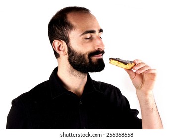 Man Eating Cake