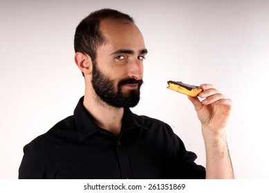 Man Eating Cake