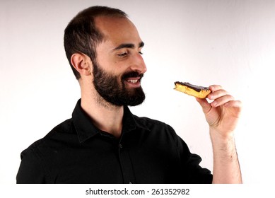 Man Eating Cake