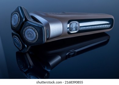Man electric shaver. Man electric shaver isolated on black background - Shutterstock ID 2168390855