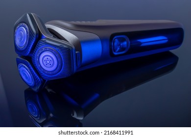 Man electric shaver. Man electric shaver isolated on black background - Shutterstock ID 2168411991