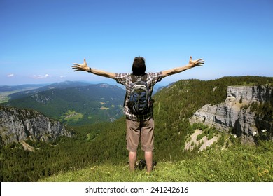 Man Enjoying The Great Outdoors