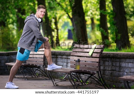 Man Exercising Park Stock Photo (Edit Now) 441755197 - Shutterstock