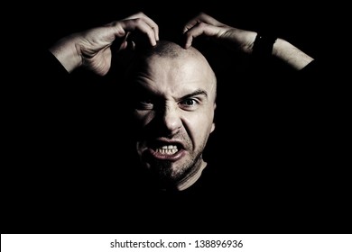 Man Expression Rage On His Face Stock Photo 138896936 | Shutterstock