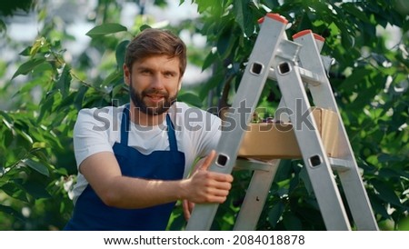 Similar – Image, Stock Photo Hardworking workers