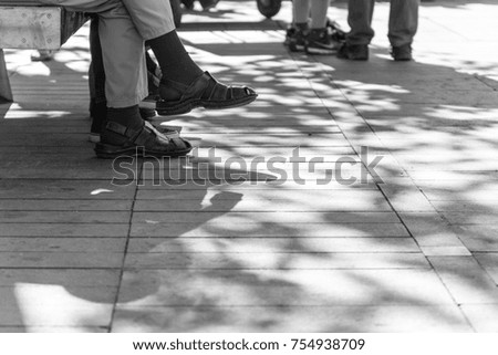 Similar – Image, Stock Photo three legs Footwear Bag