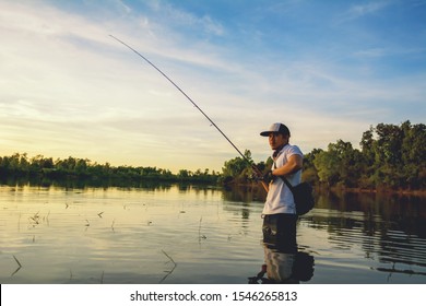 casting fishing pole