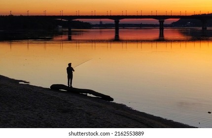 Man Fishing. Outdoor Recreation. Fishing Championship