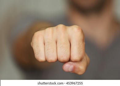 Man Fist With Space For Tattoo