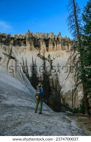 Man in Foreground Looking at Formations in Wheeler Geological Area, Colorado