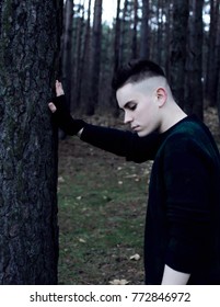 Man in the forest 