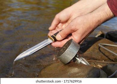 Man Found Hunting Knife In River Water By Magnet