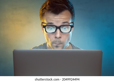 Man In Front Of A Laptop Computer