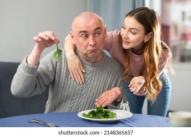 Man Frustrated By Dinner Made By Stock Photo 2148365657 | Shutterstock