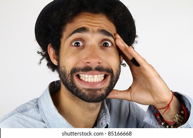 man with a funny face