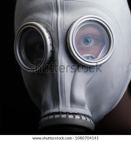 Similar – gas-masked Human being