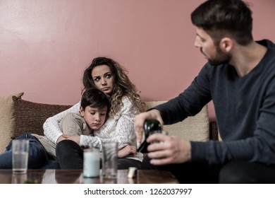 Man Gets Drunk Home Starts Abusing Foto stock 1262038009 Shutterstock Sex Image Hq