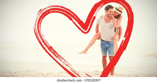 man giving piggy back to woman - Powered by Shutterstock