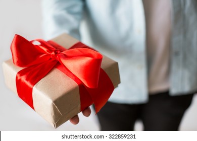 Man Giving Present