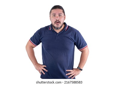 A man giving a wtf or what the hell look. In utter disbelief. Looking confused, hands on hips. - Shutterstock ID 2167588583
