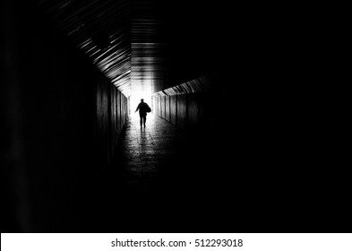 Man Goes To The Light At The End Of The Tunnel