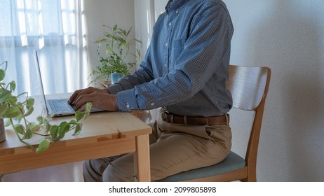 A man with a good posture. 