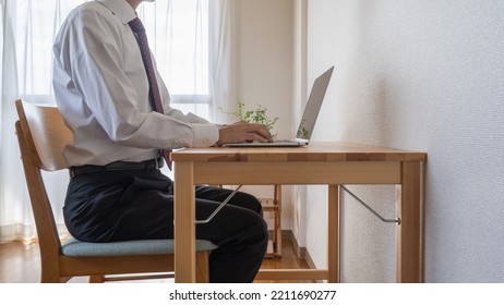 A man with a good posture.  - Shutterstock ID 2211690277