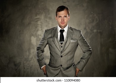 Man In Grey Suit