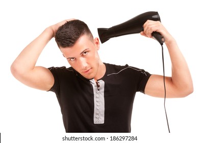 Man With A Hair Dryer