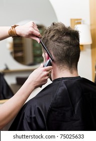 Man At The Hair Salon