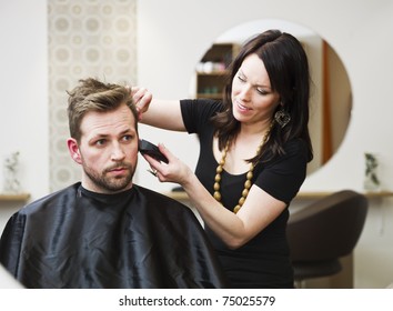 Man At The Hair Salon Situation