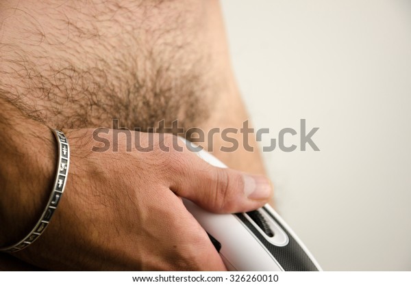 Man Haircut Pubic Hair Clipper Stock Image Download Now