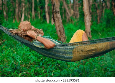 man in hammock