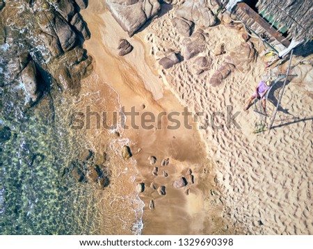 Similar – Foto Bild Strandkabine Sand MEER