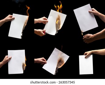 9,064 Burning Paper Hand Images, Stock Photos & Vectors 