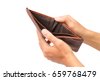 empty wallet isolated