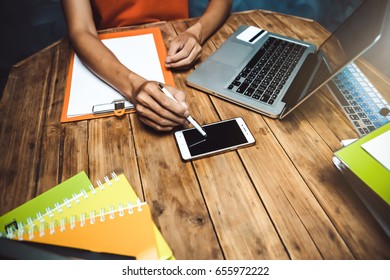 Man hands using tablet, laptop and holding credit card on line shop and Book air ticket