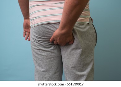 Man Has Diarrhea Holding His Bum Stock Photo (Edit Now) 661539028