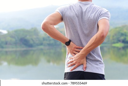 A Man Has Low Back Pain